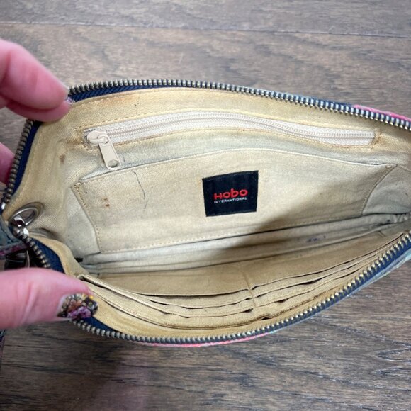 HOBO Zoe Floral Snakeskin Print Embossed Wristlet Multicolor - Picture 4 of 6